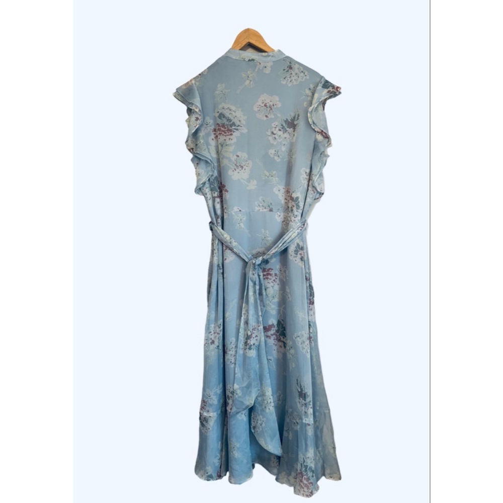 Lauren Ralph Lauren Floral Print Ruffle Midi Dress 16 - Picture 4 of 12